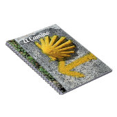 El Camino de Santiago de Compostela, Spanje, schel Notitieboek (Rechterzijde)