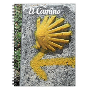 El Camino de Santiago de Compostela, Spanje, schel Notitieboek