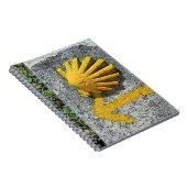El Camino de Santiago de Compostela, Spanje, schel Notitieboek (Rechterzijde)