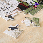 El Camino de Santiago de Compostela, Spanje, spoor Legpuzzel (Zijkant)