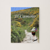 El Camino de Santiago de Compostela, Spanje, spoor Legpuzzel (Verticaal)