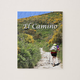El Camino de Santiago de Compostela, Spanje, spoor Legpuzzel