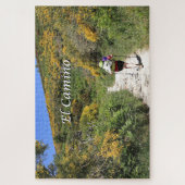 El Camino de Santiago de Compostela, Spanje, spoor Legpuzzel (Verticaal)