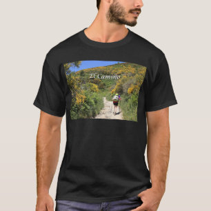El Camino de Santiago de Compostela, Spanje, spoor T-shirt