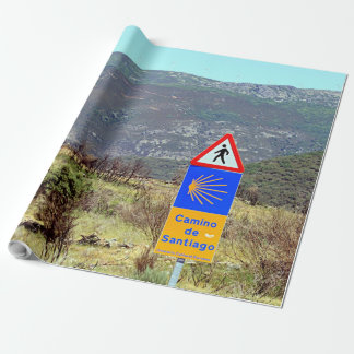El Camino de Santiago de Compostela, Spanje, teken Cadeaupapier