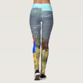 El Camino de Santiago de Compostela, Spanje, teken Leggings (Achterkant)