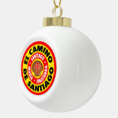 El Camino De Santiago Keramische Bal Ornament (Rechts)