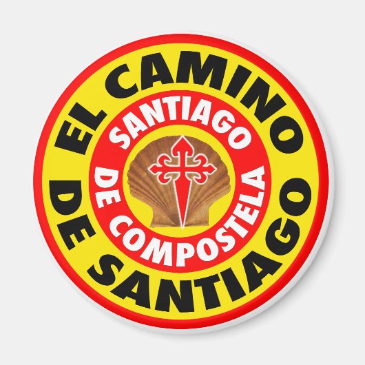 El Camino De Santiago Magneet (Voorkant)
