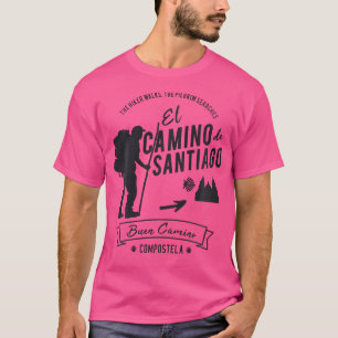 El Camino de Santiago Spanje Pelgrimwandelaars Bue T-shirt