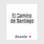El Camino de Santiago Sticker (Vel)