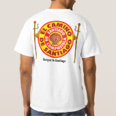 El Camino De Santiago T-shirt (Achterkant)
