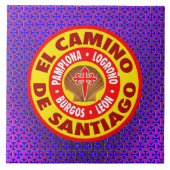 El Camino de Santiago Tegeltje (Voorkant)