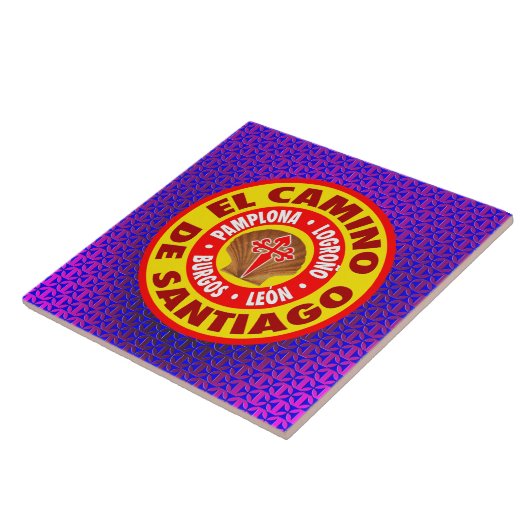 El Camino de Santiago Tegeltje (Zijkant)