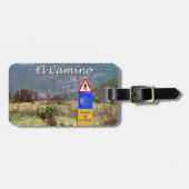 El Camino de Santiago (titel) Bagagelabel (Voorkant horizontaal)