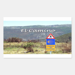 El Camino de Santiago (titel) Rechthoekige Sticker