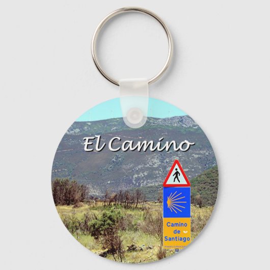 El Camino de Santiago (titel) Sleutelhanger (Voorkant)
