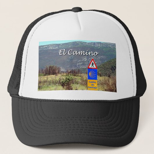 El Camino de Santiago (titel) Trucker Pet (Voorkant)