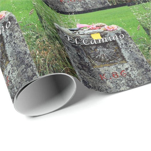 El Camino: Marker 86 kilometer, Spanje Cadeaupapier (Rol Hoek)