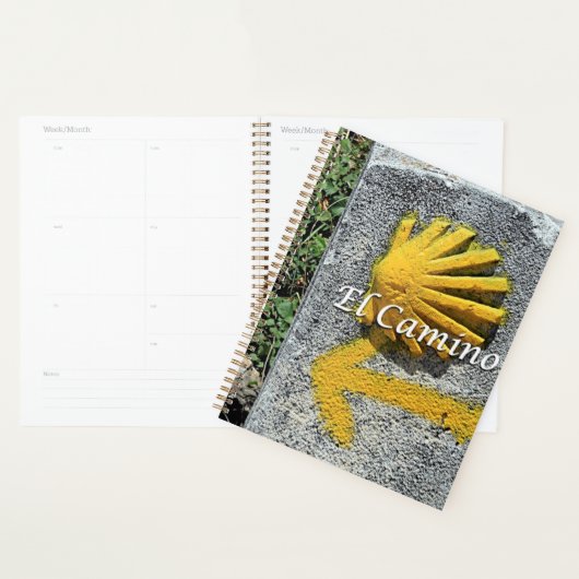 El Camino: markering van schaal en pijl, Spanje Planner (Display)
