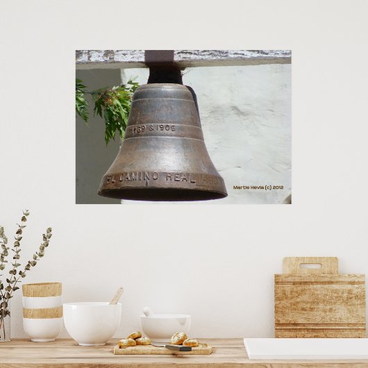 El Camino Real Bell Poster (Keuken)