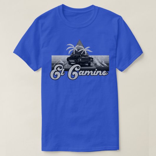 El Camino Retro BW T-shirt (Design voorkant)