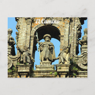 El Camino: Santiago de Compostela Cathedral, Spanj Briefkaart