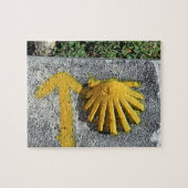 El Camino schelp en pijltje, Spanje Legpuzzel (Horizontaal)