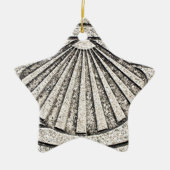 El Camino shell, bestrating, Spanje Keramisch Ornament (Voorkant)