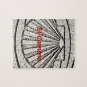 El Camino shell, bestrating, Spanje (ondertitel) Legpuzzel (Horizontaal)