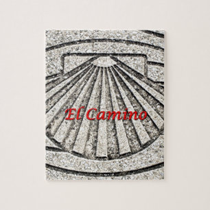 El Camino shell, bestrating, Spanje (ondertitel) Legpuzzel