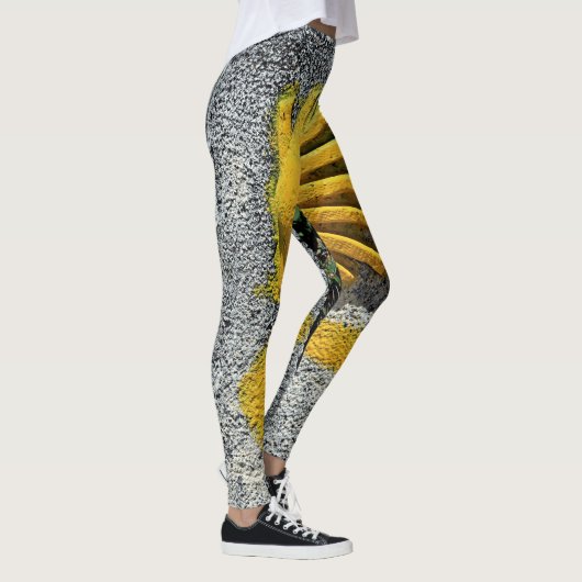 El Camino, Spanje, schelp en pijl Leggings (Rechts)