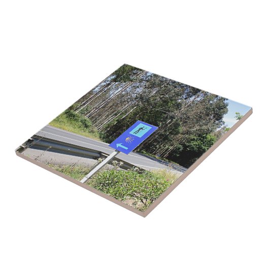 El Camino walker-bord, Spanje Tegeltje (Zijkant)