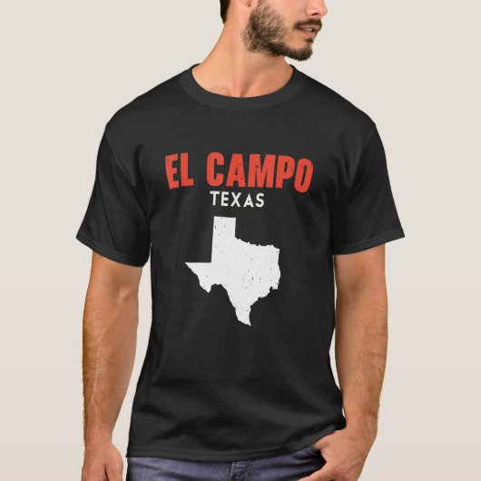 El Campo Texas Verenigde Staten State America Trav T-shirt (Voorkant)
