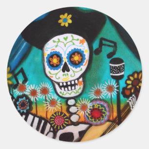 EL CANTADA-GITARA RONDE STICKER