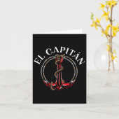 El Capitan Anker Bootschip Kapitein Skipper Zeeman Kaart (Gele Bloem)