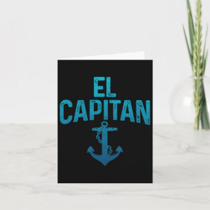El Capitan Boot Eigenaar Pontoon Captain Funny Boa Kaart