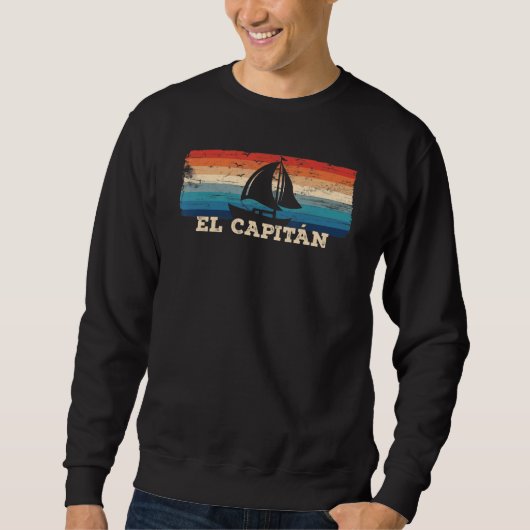 El Capitan Bootkapitein Retro Boating Sailing SA Trui (Voorkant)