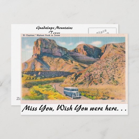 El Capitan Briefkaart (Voorkant / Achterkant)