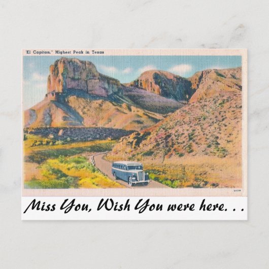 El Capitan Briefkaart (Voorkant)