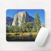 El Capitan en Merced in het park Yosemite Muismat (Met muis)