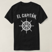 El Capitan Grappig nautische zeilboot cadeau T-shirt (Design voorkant)