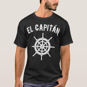 El Capitan Grappig nautische zeilboot cadeau T-shirt