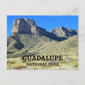 El Capitan Guadalupe Peak, Blue Sky, Nationaal Par Briefkaart (Voorkant)