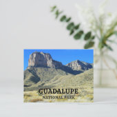 El Capitan Guadalupe Peak, Blue Sky, Nationaal Par Briefkaart (Staand voorkant)
