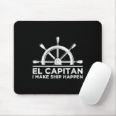 El Capitan Ik zorg dat schepen varen Boot schipper Muismat (Met muis)