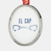 El Capitan Klimmen Quickdraw Metalen Ornament (Links)