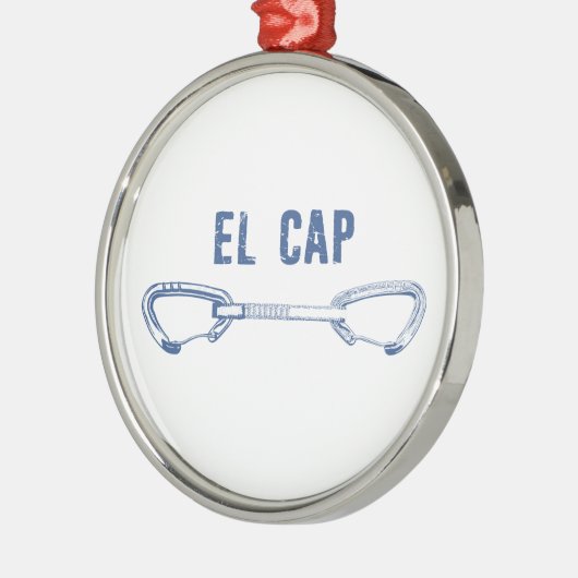 El Capitan Klimmen Quickdraw Metalen Ornament (Links)