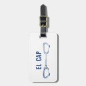 El Capitan-klimmer Bagagelabel (Voorkant verticaal)