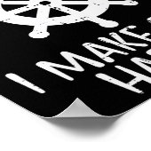 El Capitan Maak Schip Gebeuren Grappige Boot Bootv Poster (Hoek)