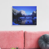 El Capitan Mountain, Nationaal Park Yosemite Canvas Afdruk (Insitu (Woonkamer))